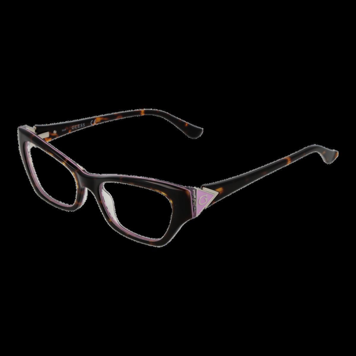 Cat-Eye-Brille mit gemustertem Rahmen