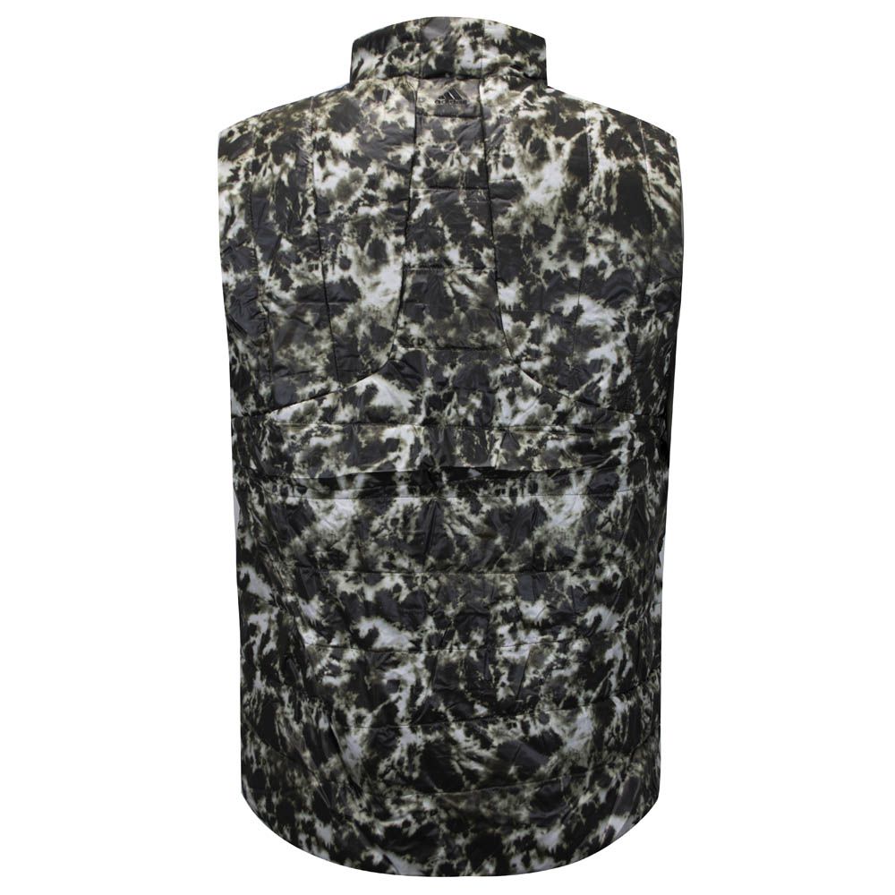Gesteppte Weste mit abstraktem Camo-Print