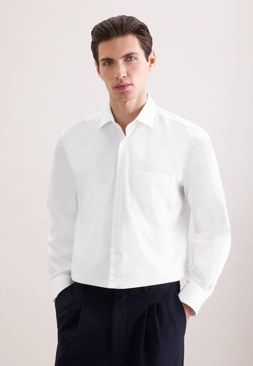 Klassisches Langarm Businesshemd