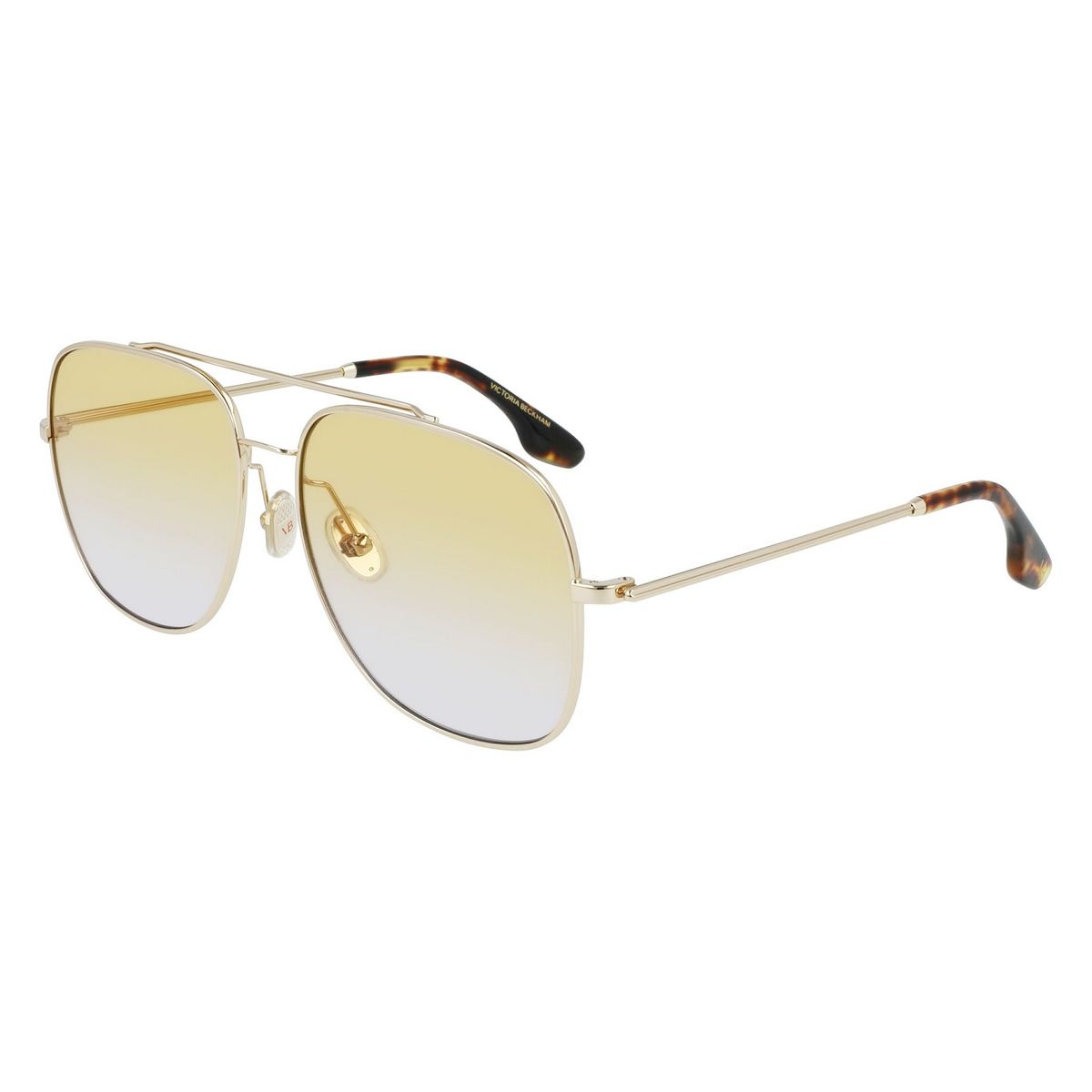 Pilotenbrille mit goldenem Metallrahmen