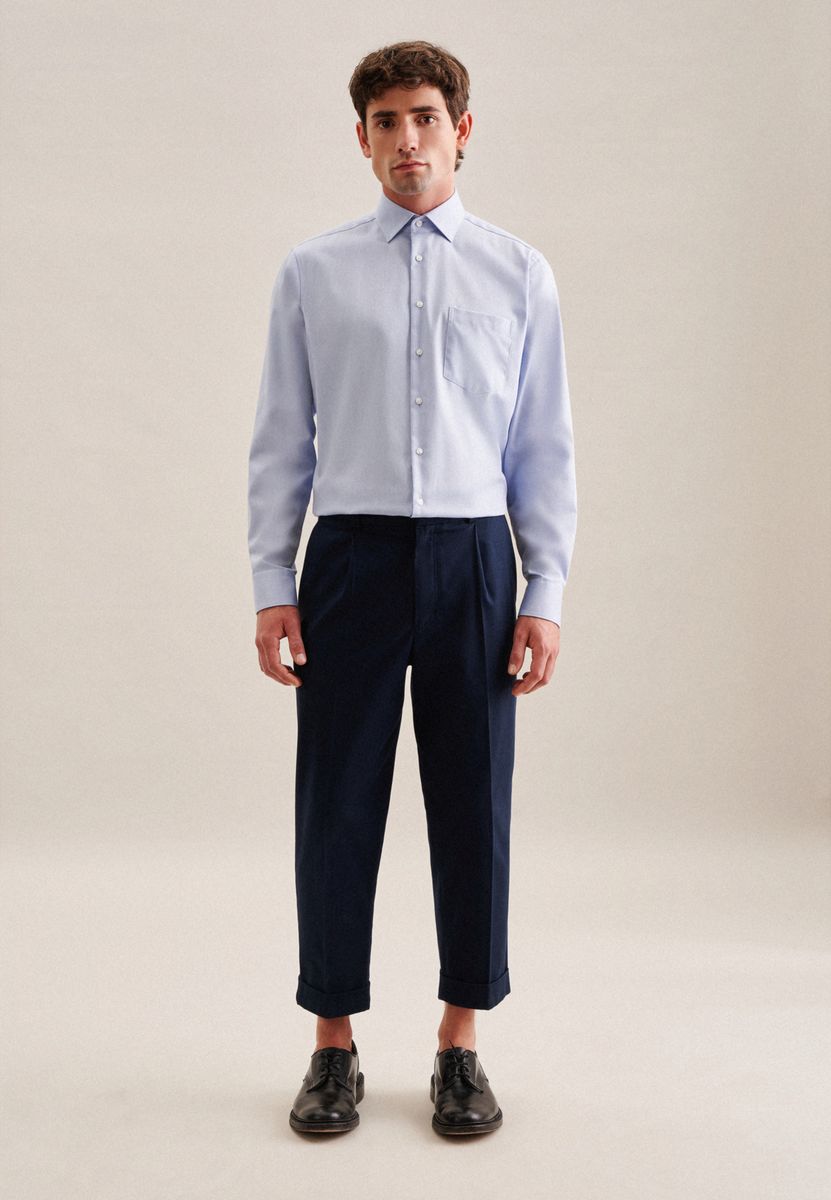 Herren Langarm Regular Fit Hemd