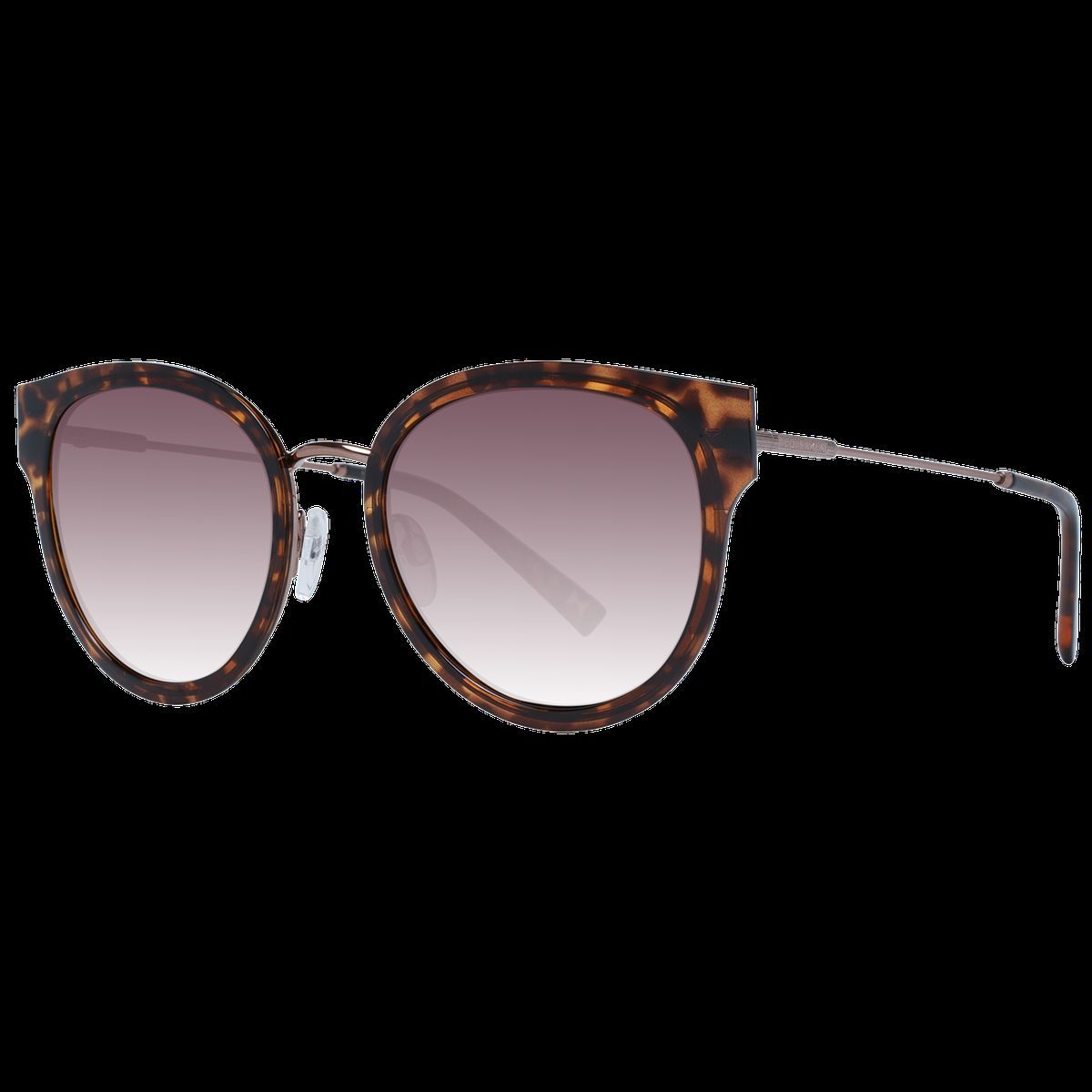 Runde Havana Farbverlauf Sonnenbrille