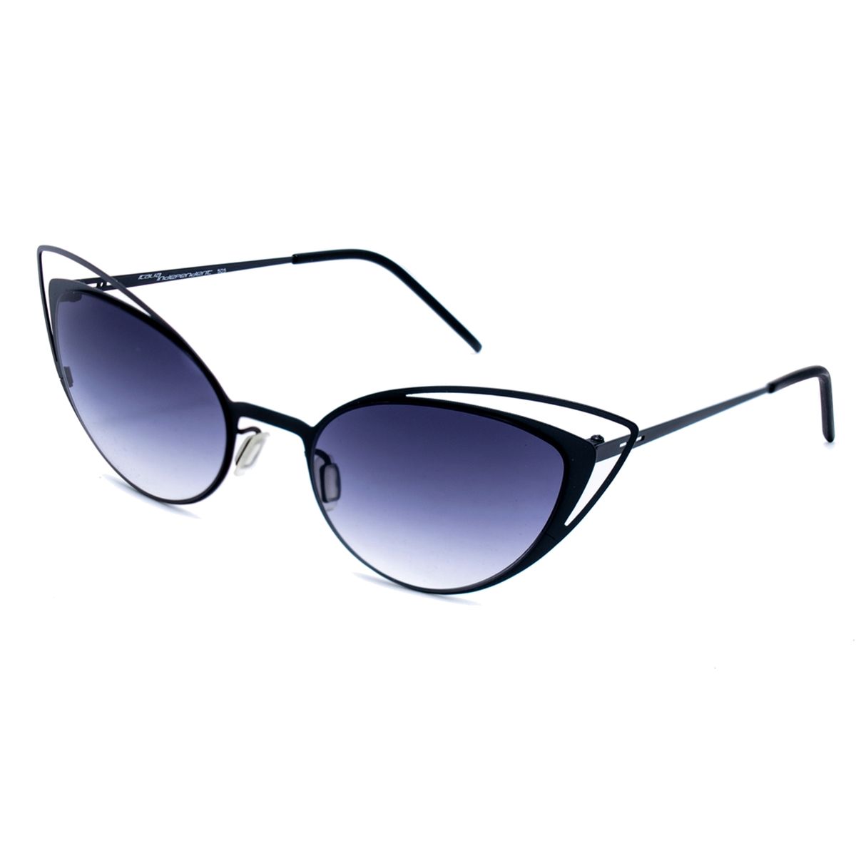 Cat-Eye Sonnenbrille mit Metallrahmen