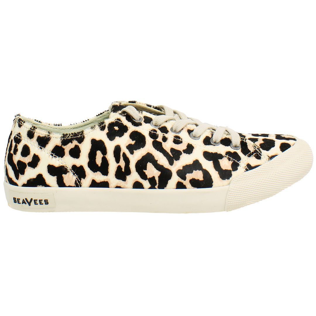 Plimsoll Sneaker aus Canvas mit Leopardenmuster