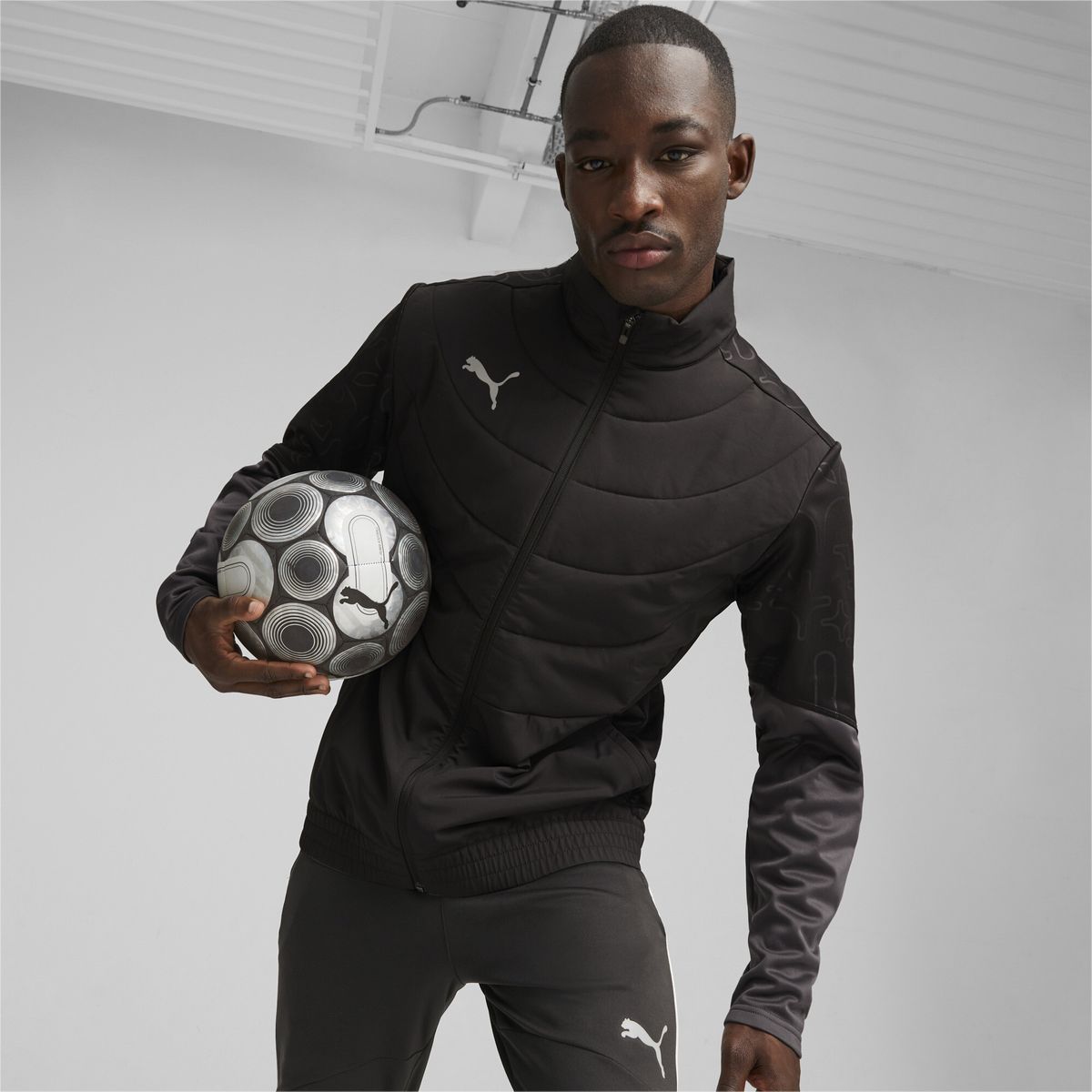 Winterfeste Fußballjacke für Herren