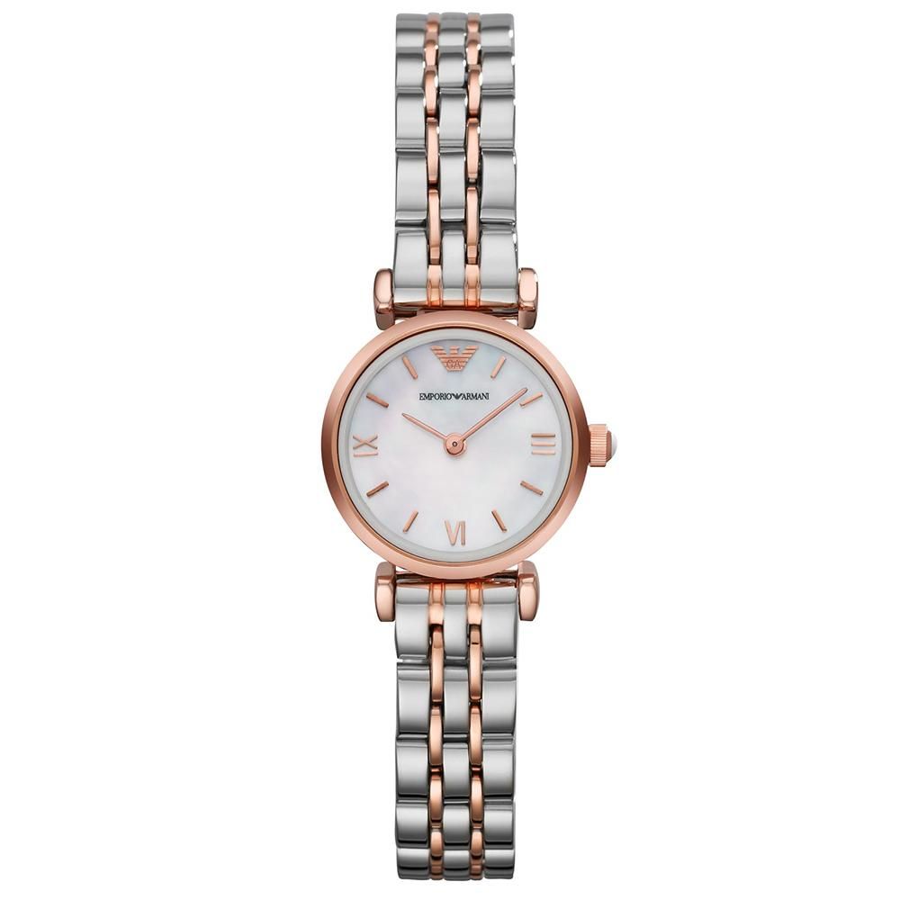 Elegante Zweifarbige Armbanduhr
