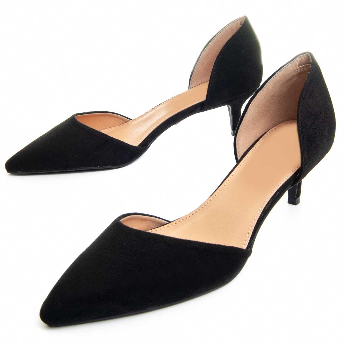 Spitze D'Orsay Kitten-Heels