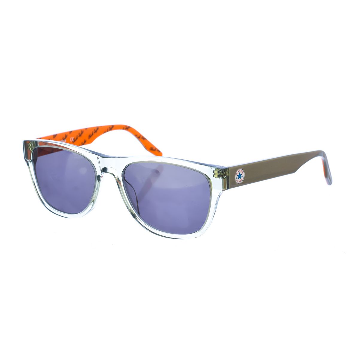 Rechteckige Sonnenbrille mit Acetatrahmen