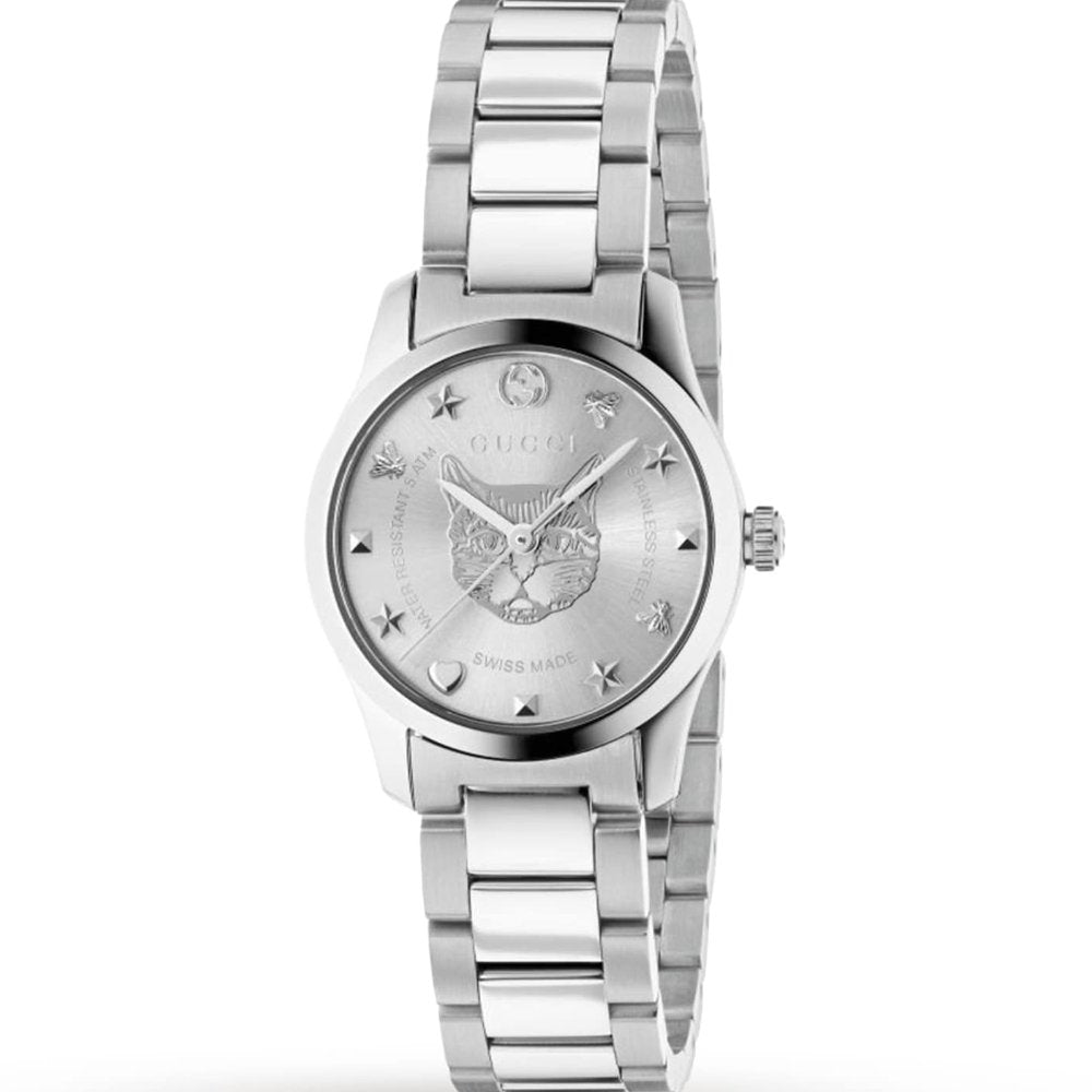 Silberne G-Timeless Damenuhr