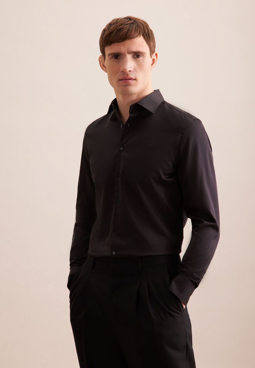 Herren Slim Fit Business Hemd