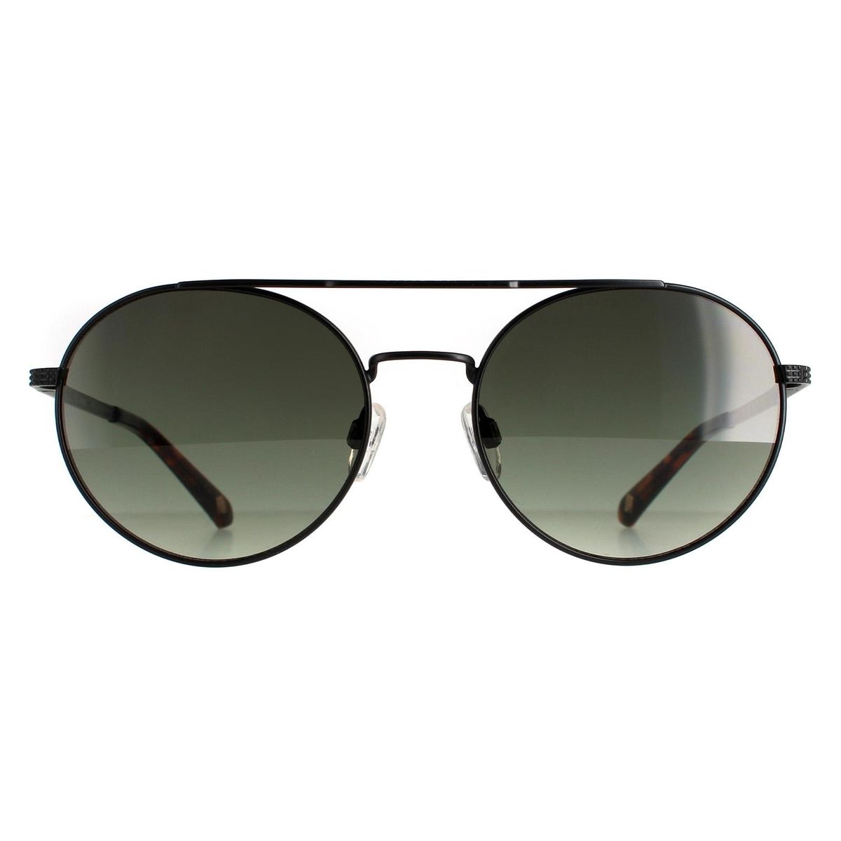 Runde Unisex-Sonnenbrille mit Brauensteg