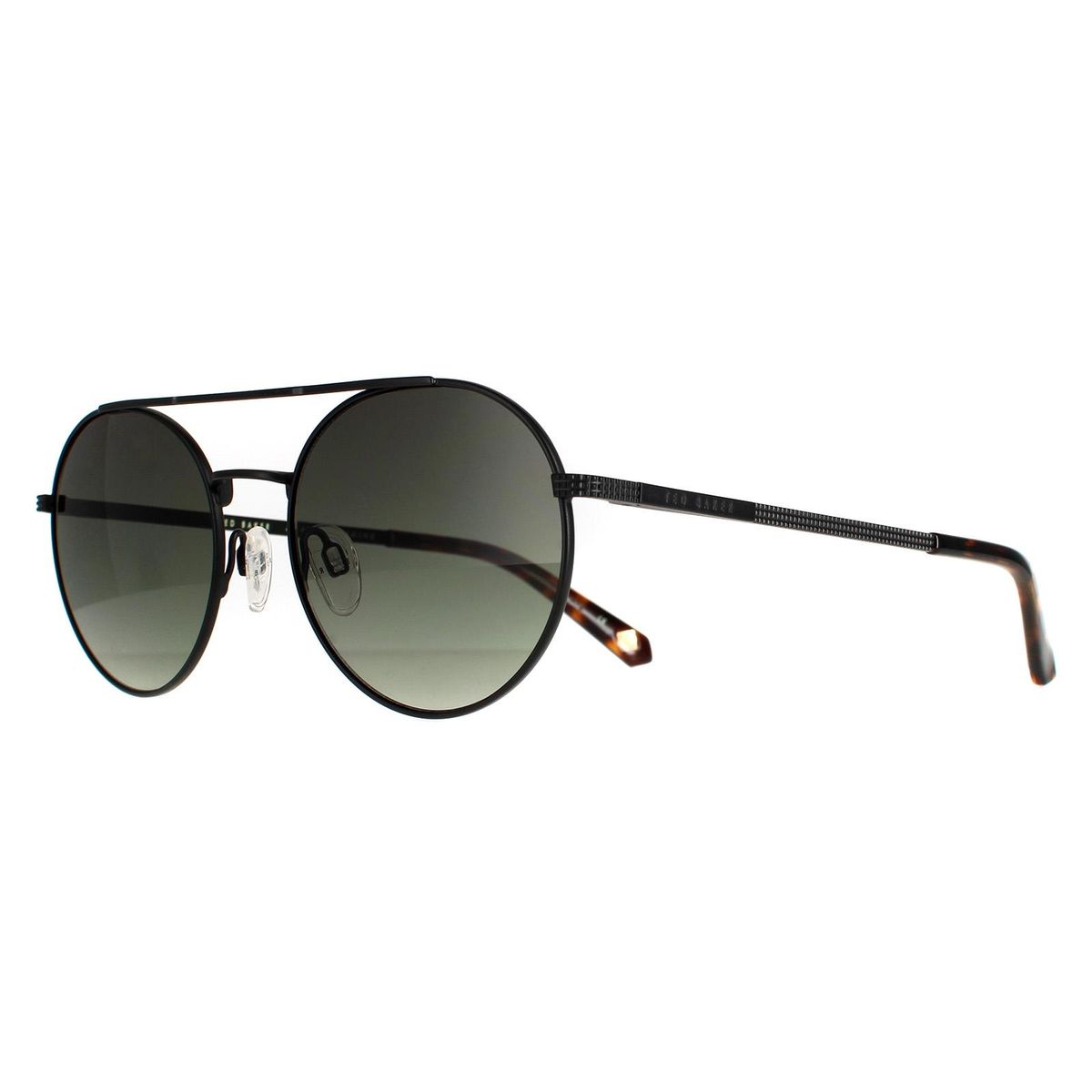 Moderne runde Doppelsteg-Sonnenbrille