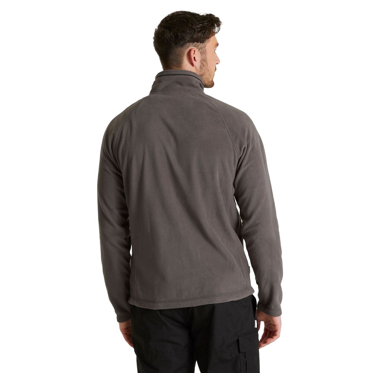 Microfleece-Jacke mit durchgehendem Reißverschluss
