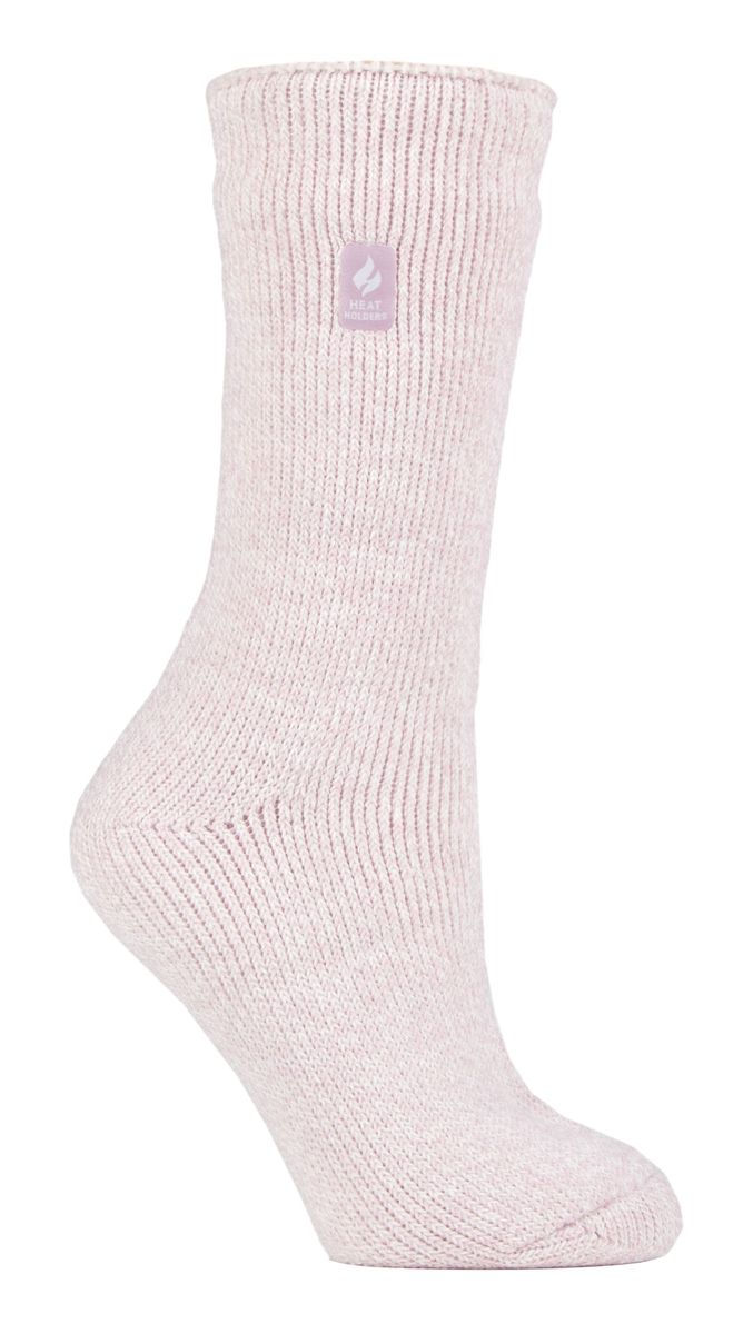 Heat Holders - Femmes Chaussettes Thermiques Hiver | Chaudes Chaussettes Polaire - Rose Saupoudré (Vienne)