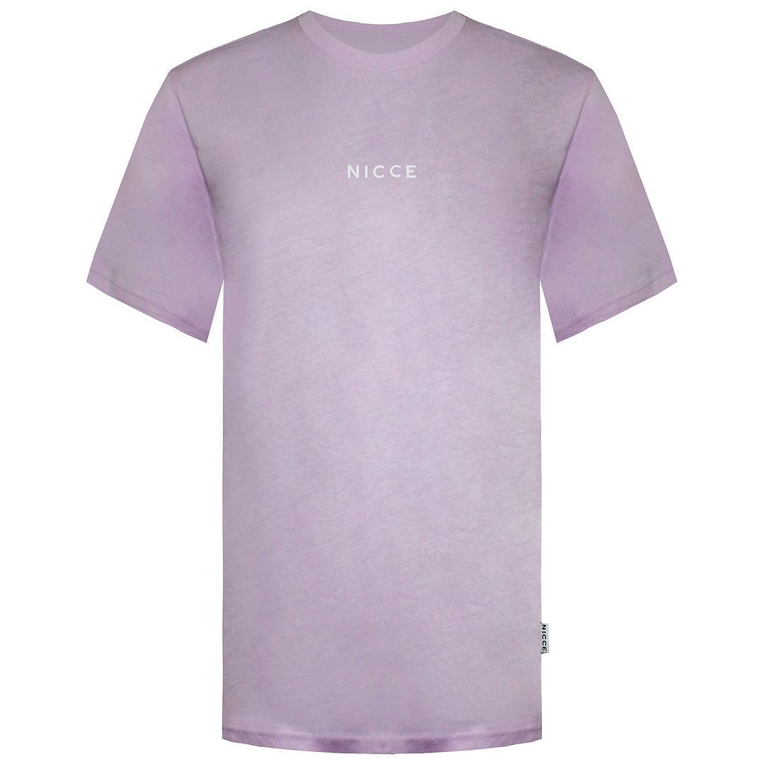 Lässiges Logo T-Shirt in hellem Lila