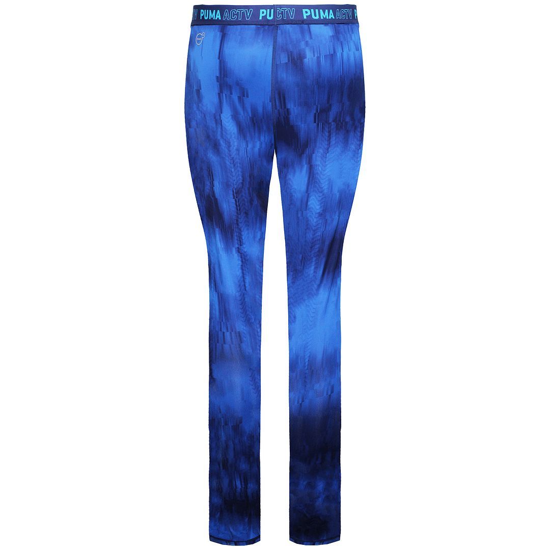 Blaue Leggings mit Print für Sport
