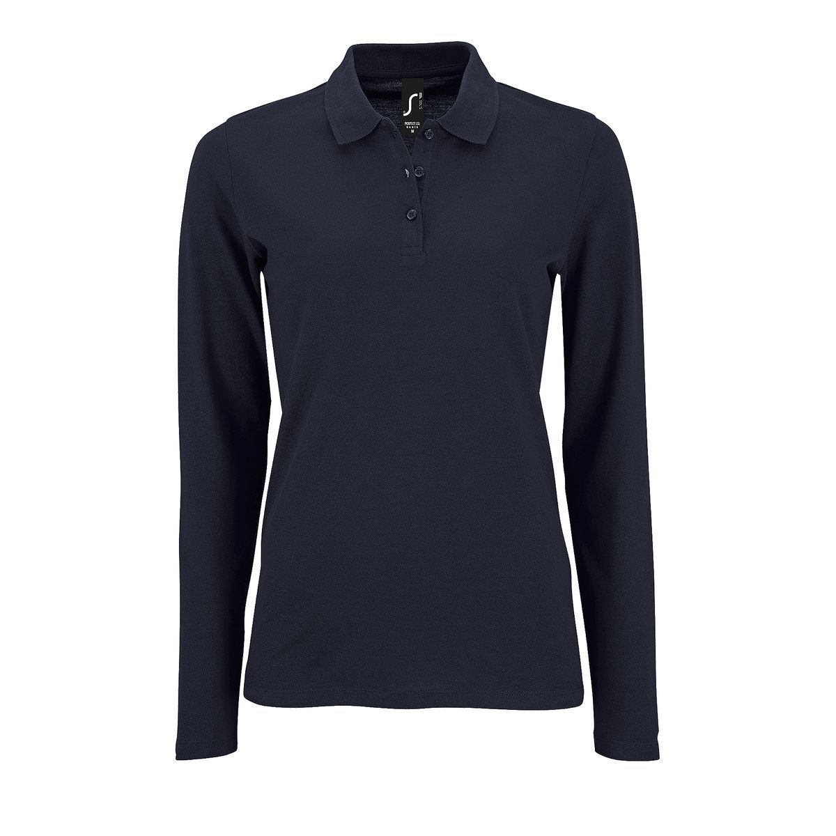 Damen Langarm Piqué Polohemd