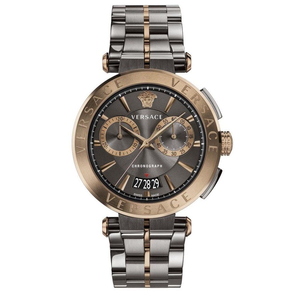 Herren Zweifarbige Chronograph Uhr