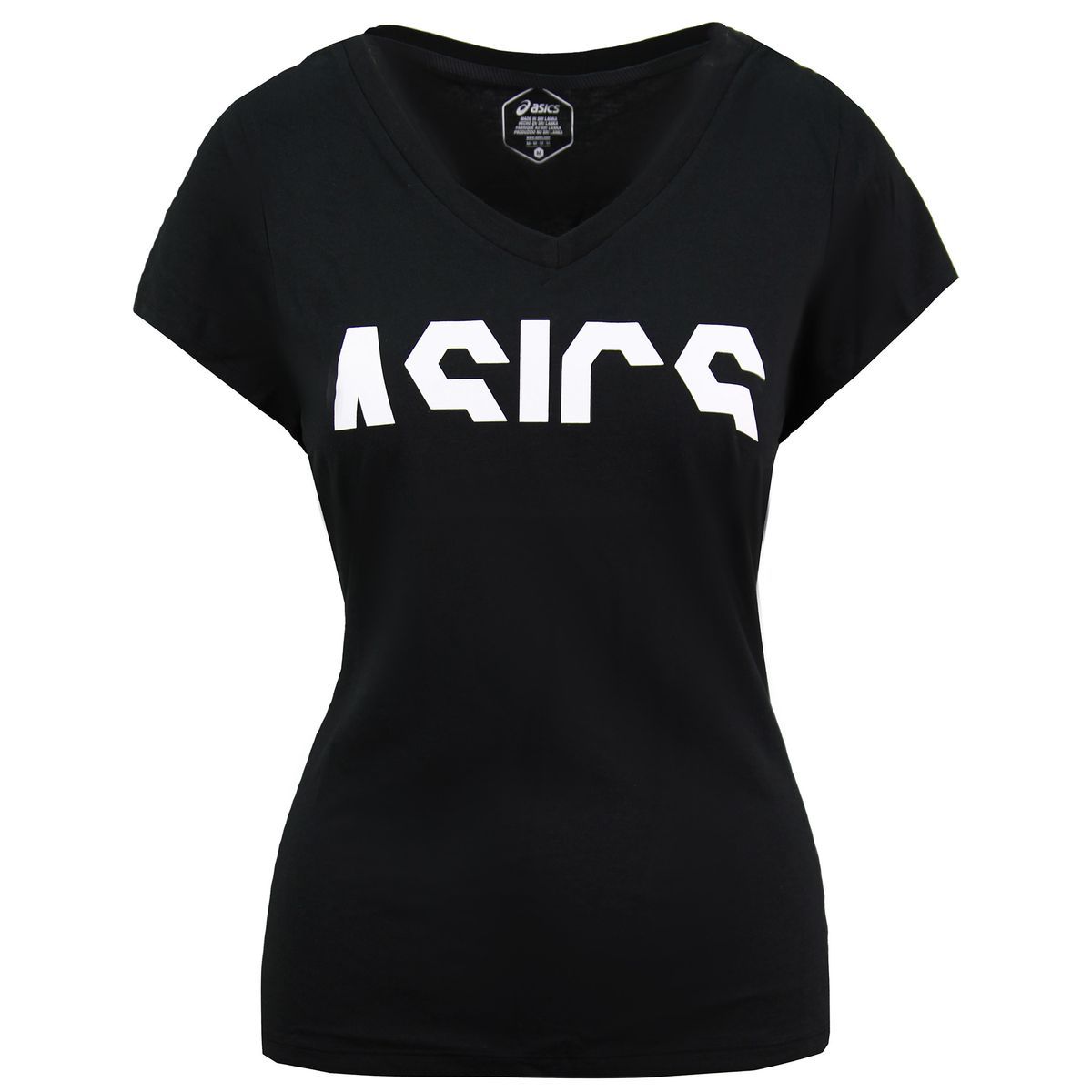 Damen Schwarzes T-Shirt mit Grafikdruck