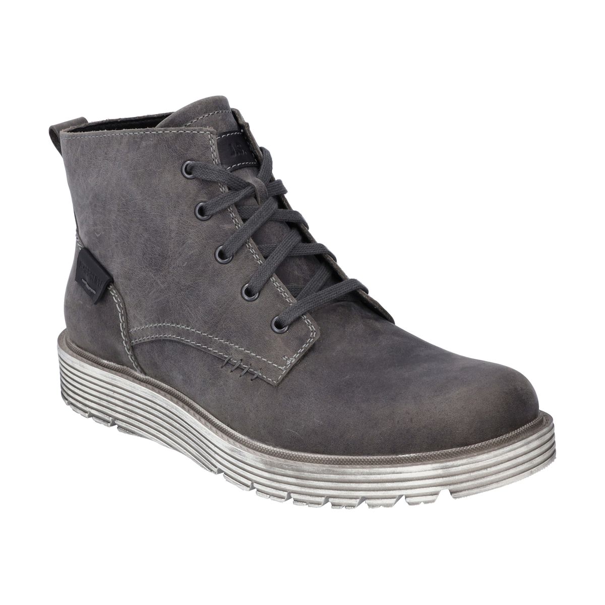 Graue Nubukleder Herren Stiefelette