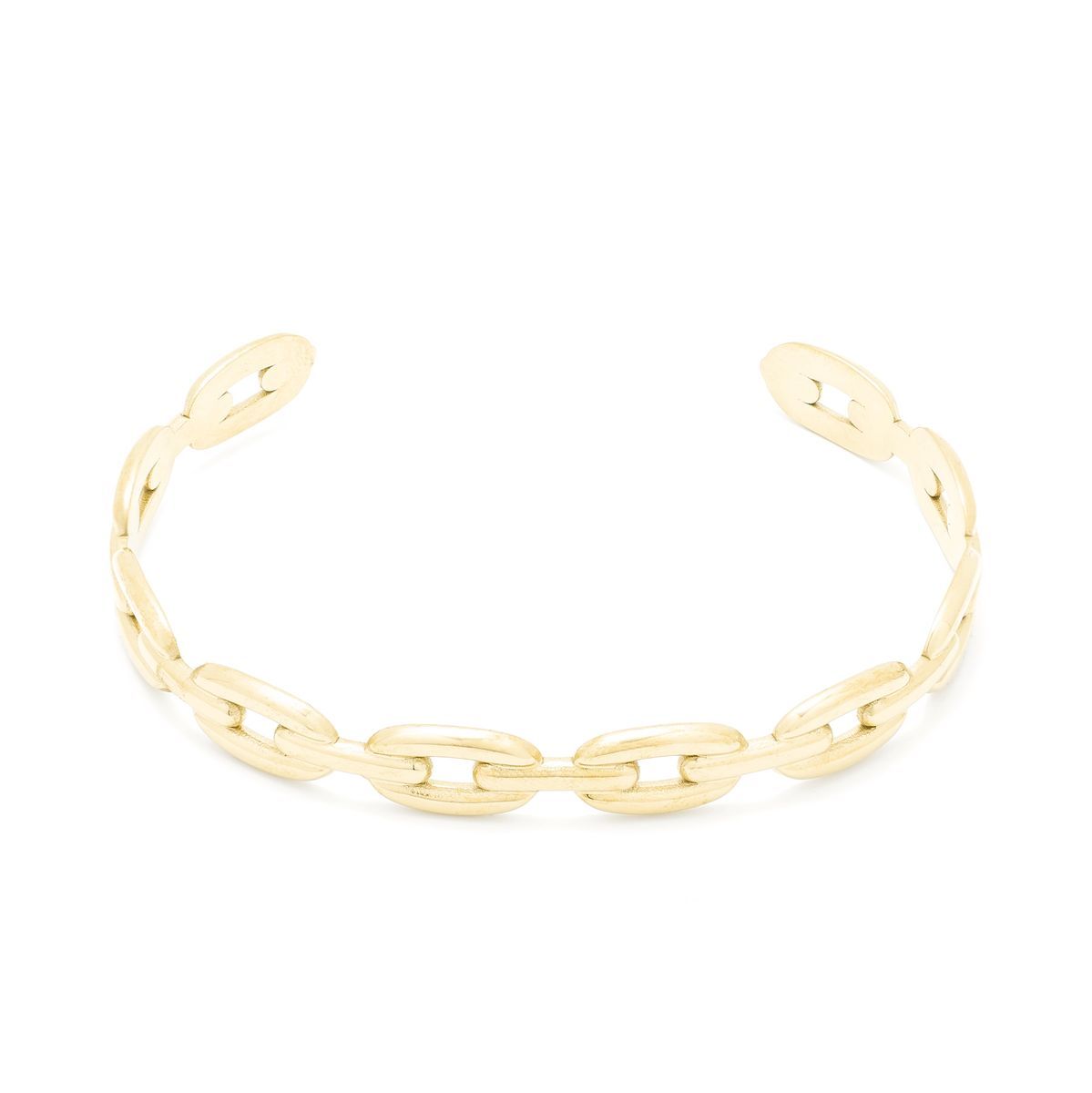 Goldfarbenes Kettenglieder Armreif