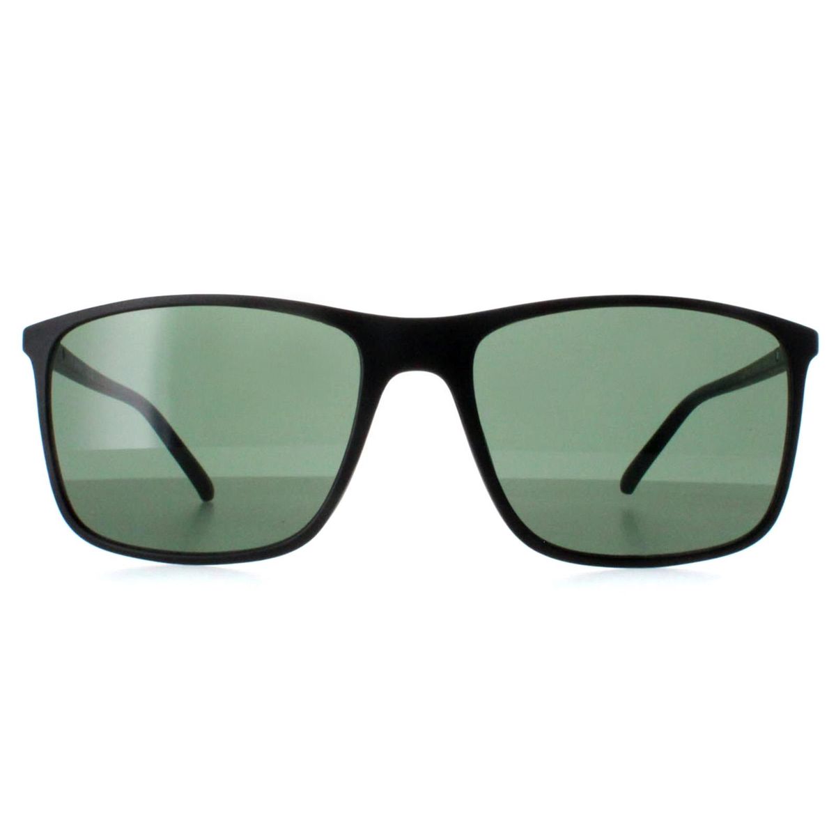 Matte Schwarze Rechteckige Sonnenbrille