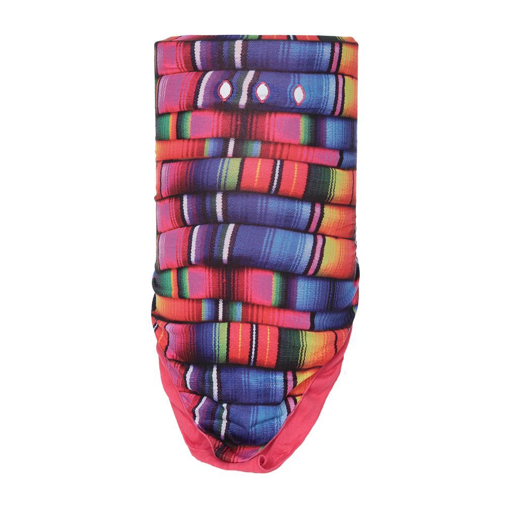 Mehrfarbige Halsmanschette aus recyceltem Polyester