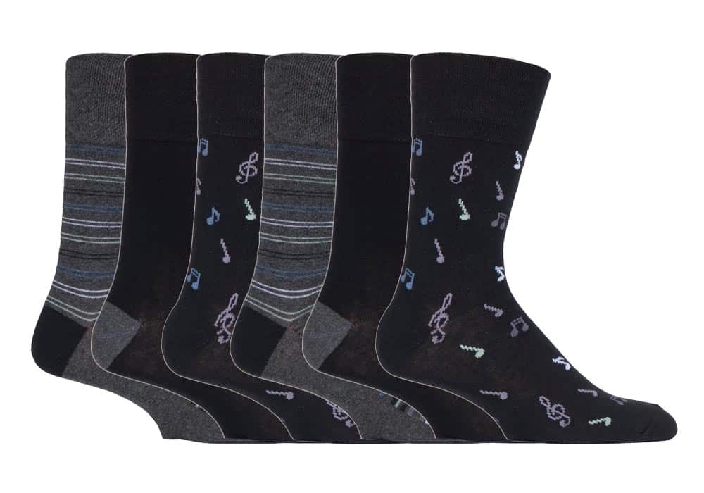 Gentle Grip - 6 Paar Herren Gentle Grip nicht elastische Socken - MGG546