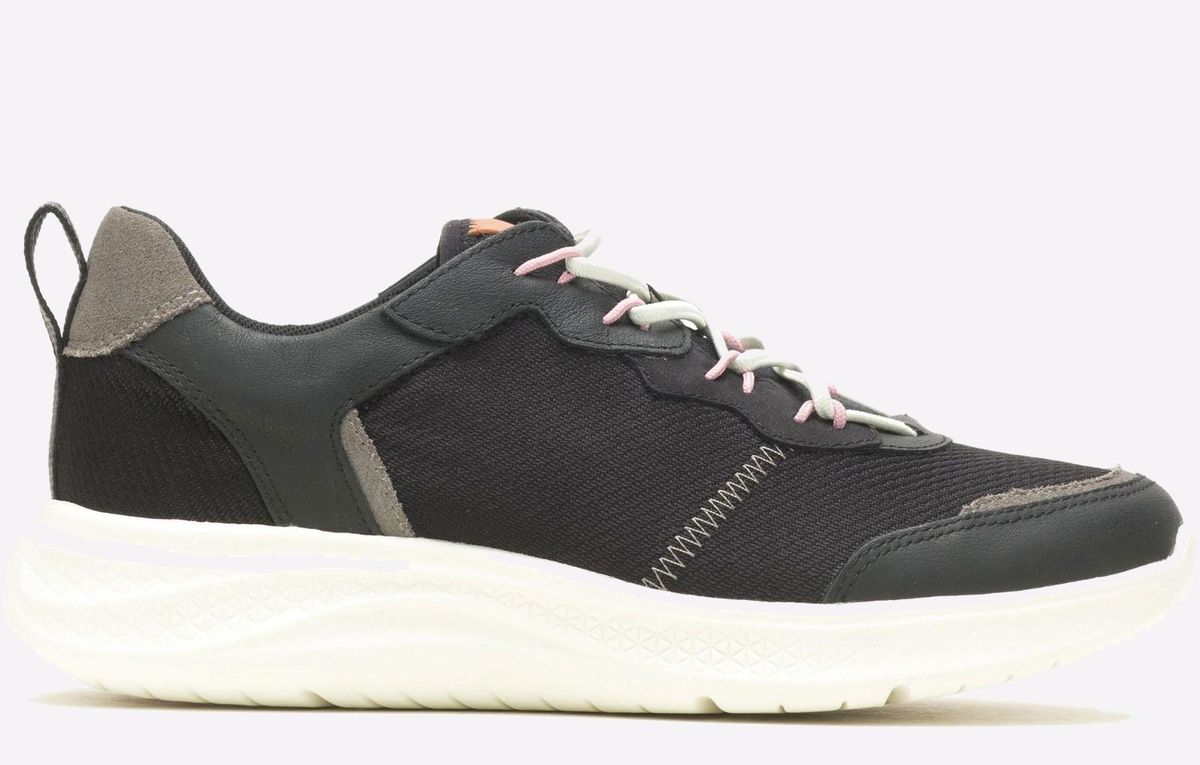 Hush Puppies Elevate Bungee Damen-Sneaker Aus Schwarzem Leder