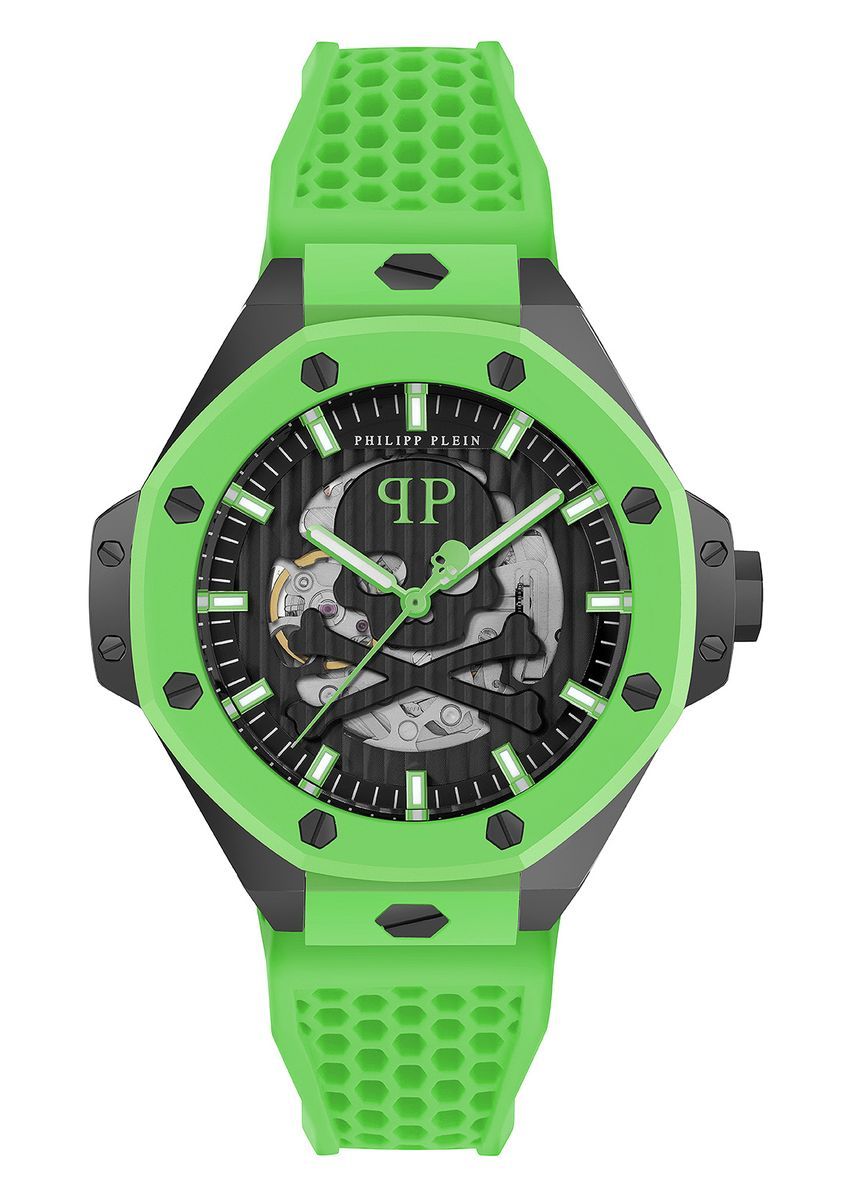 Grüne Totenkopf Automatikuhr