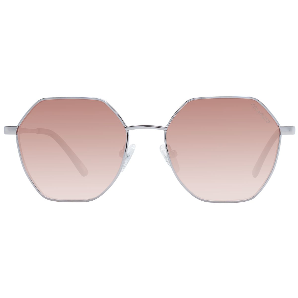 Geometrische Siebeneck-Sonnenbrille mit Farbverlauf