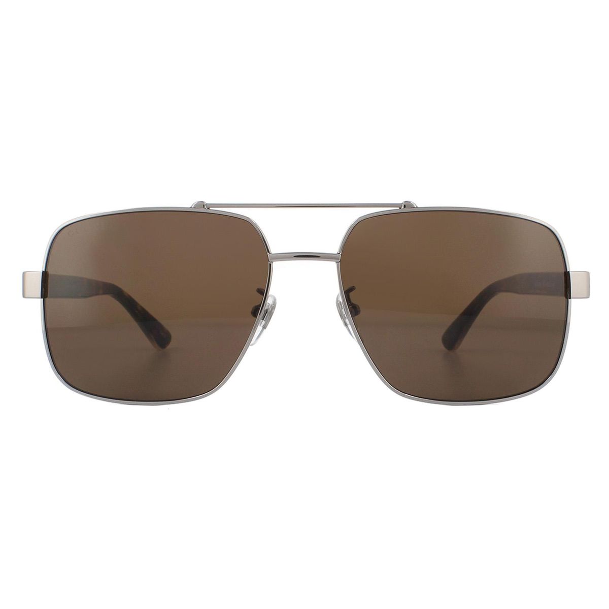Quadratische Pilotenbrille mit Doppelsteg