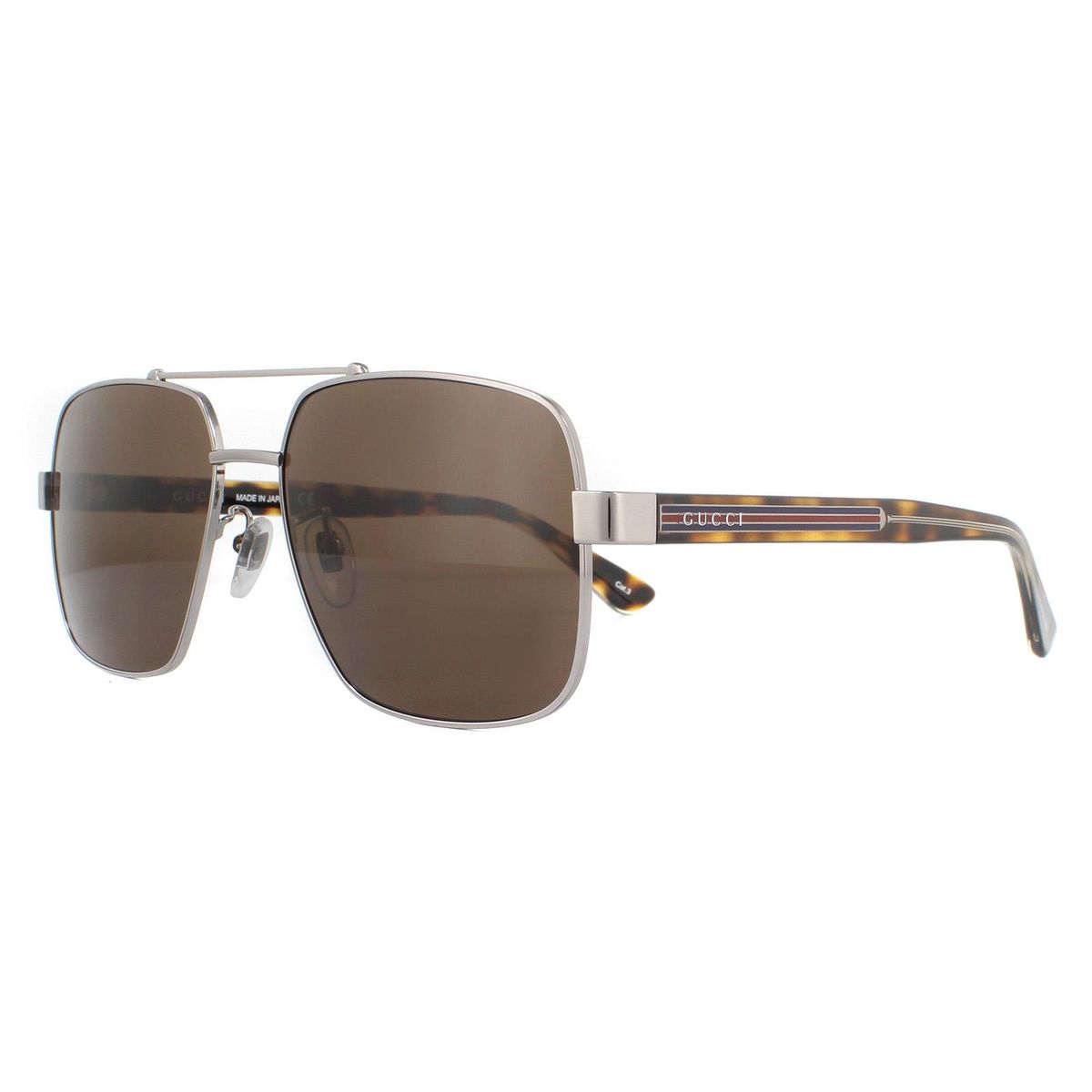 Elegante eckige Piloten-Sonnenbrille