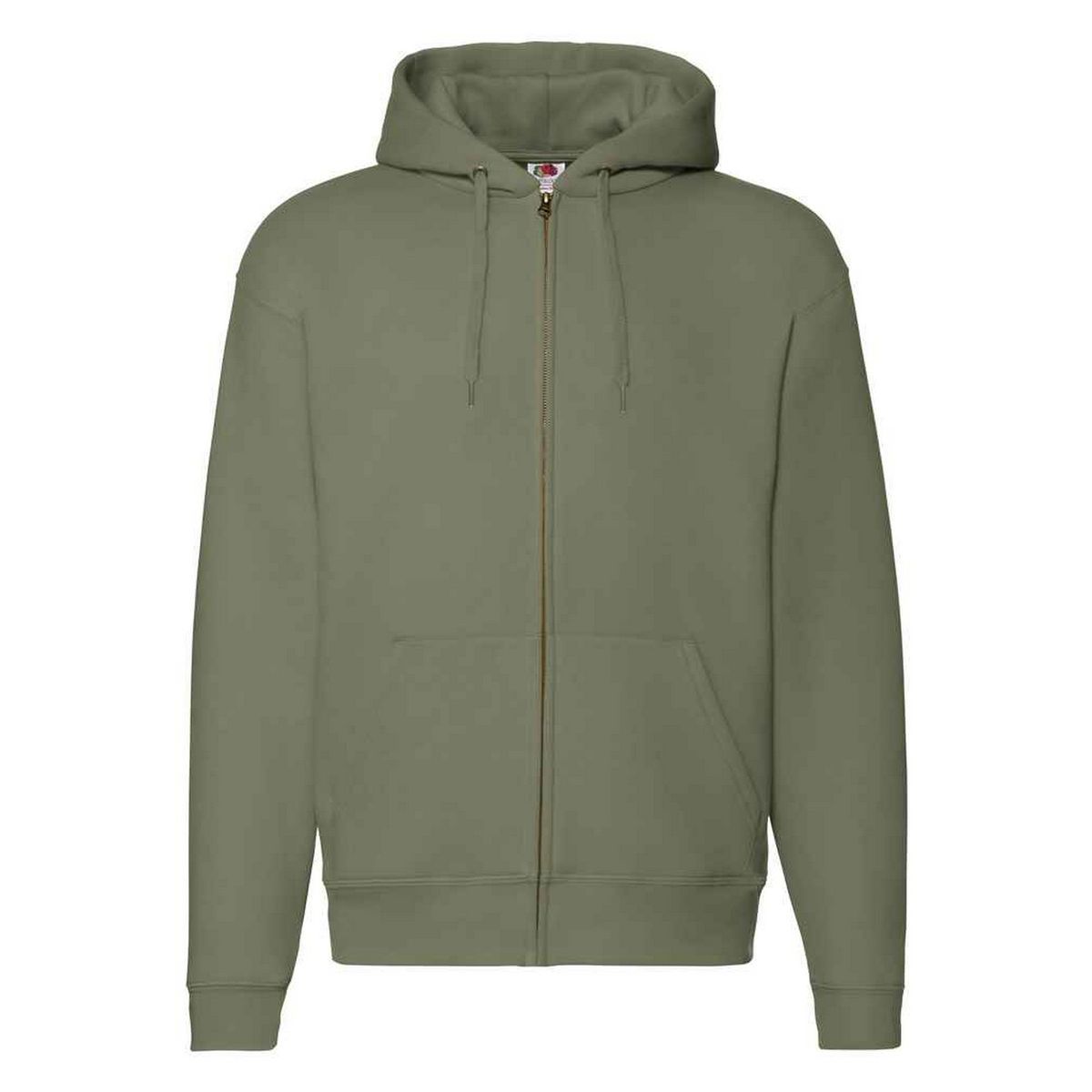 Fruit of the Loom - "Premium" Hoodie mit durchgehendem Reißverschluss für Herren/Damen Unisex (Klassisch Olivgrün)