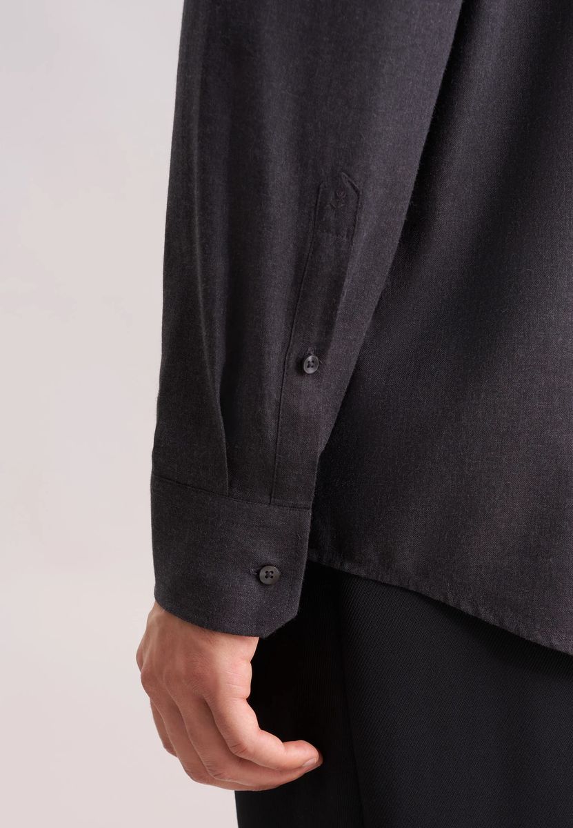 Klassisches Flanellhemd mit Regular Fit