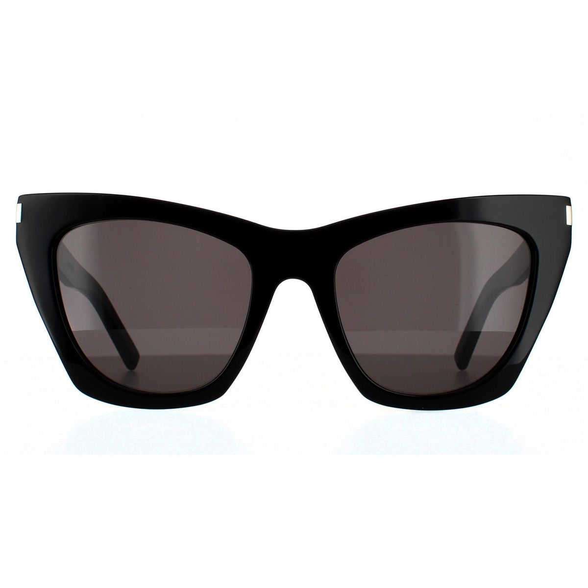 Katzenaugen-Sonnenbrille aus schwarzem Acetat