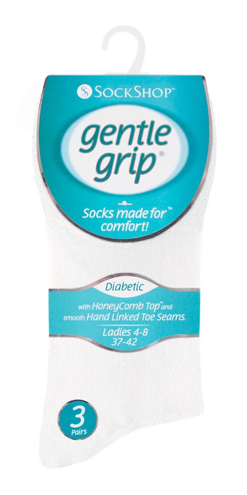 Komfort-Diabetikersocken mit Honigkamm-Oberteil