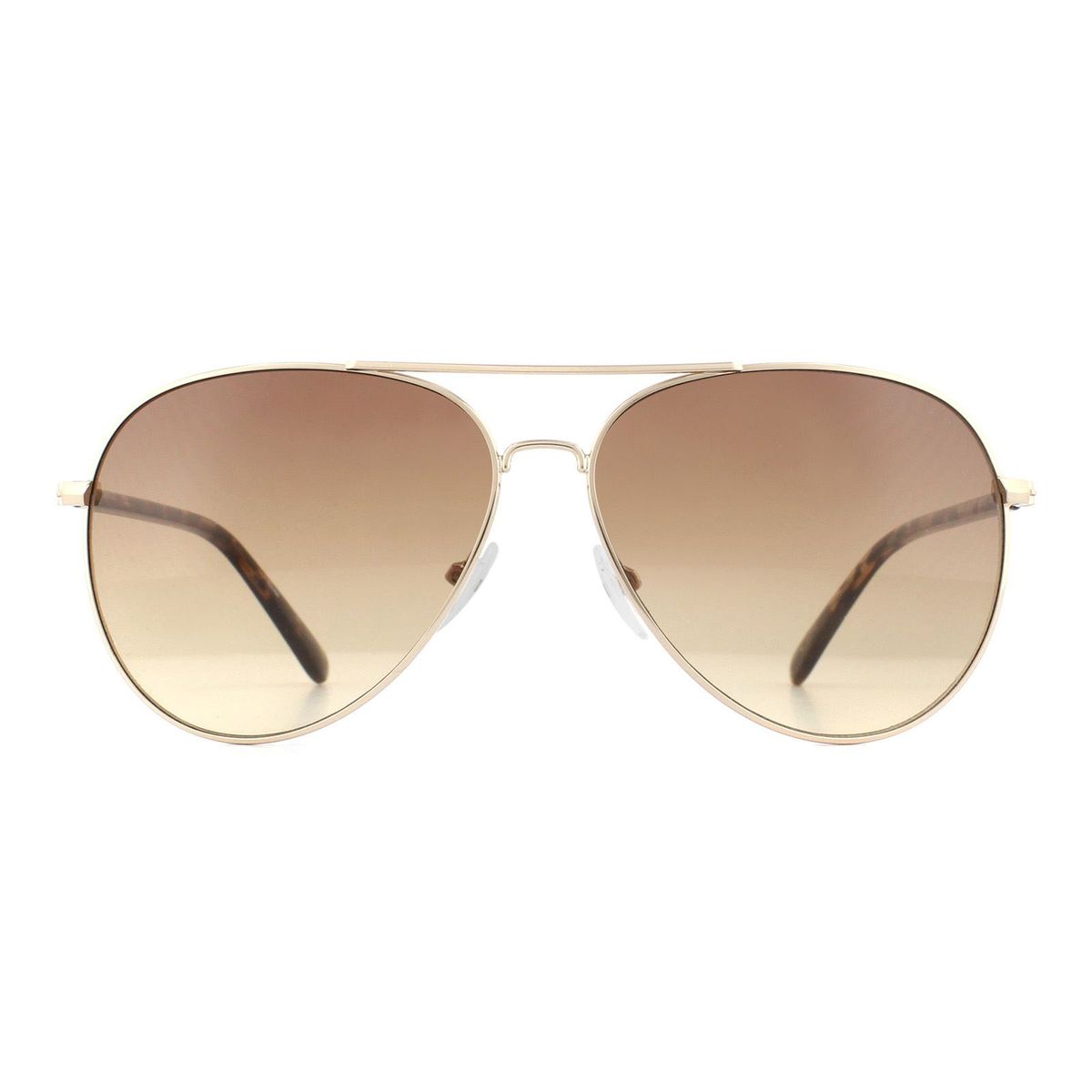 Aviator Sonnenbrille mit braunen Farbverlaufgläsern