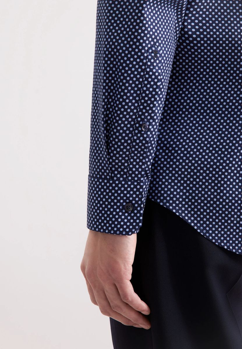 Herren Slim Fit Hemd mit Print