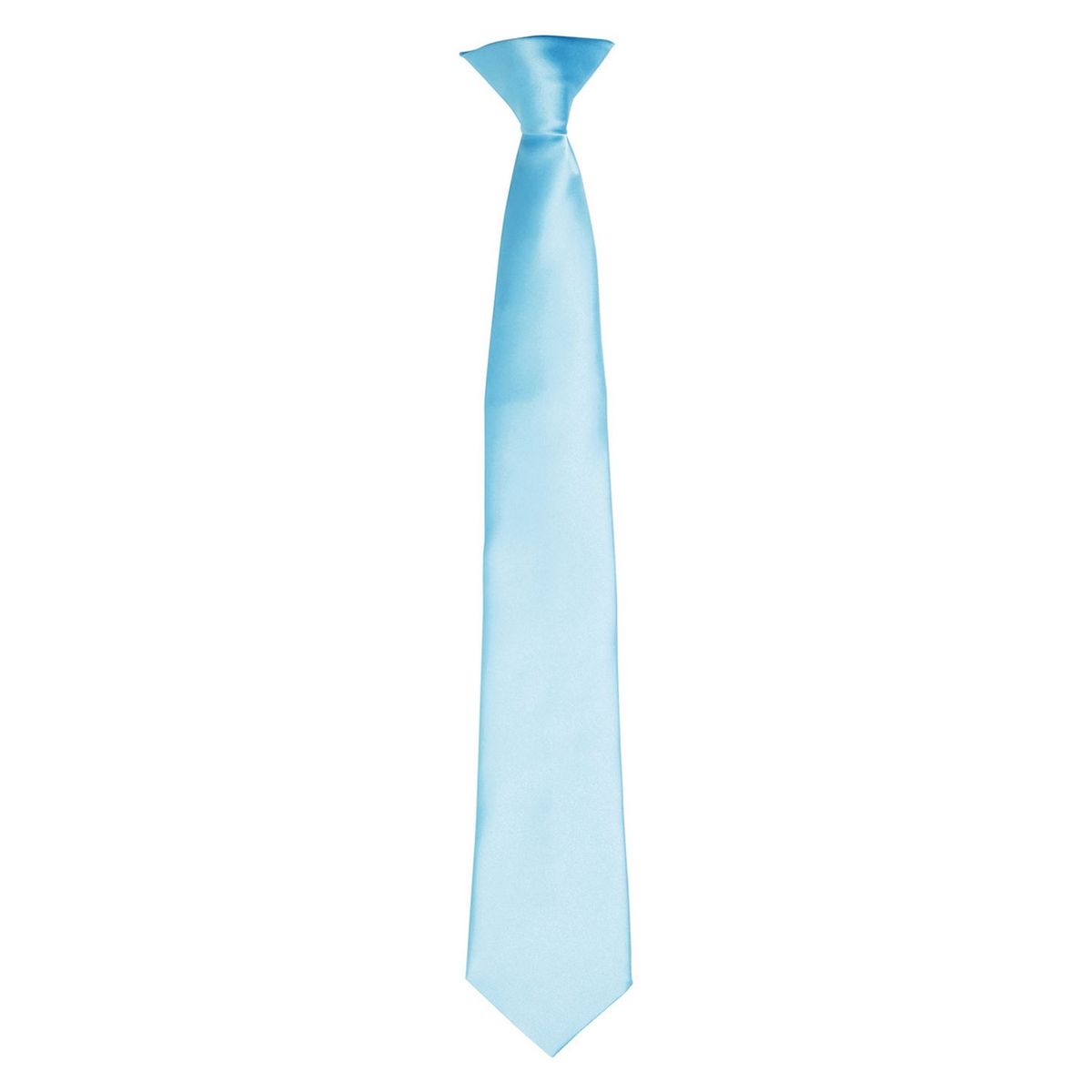 Hellblaue Clip-on Krawatte