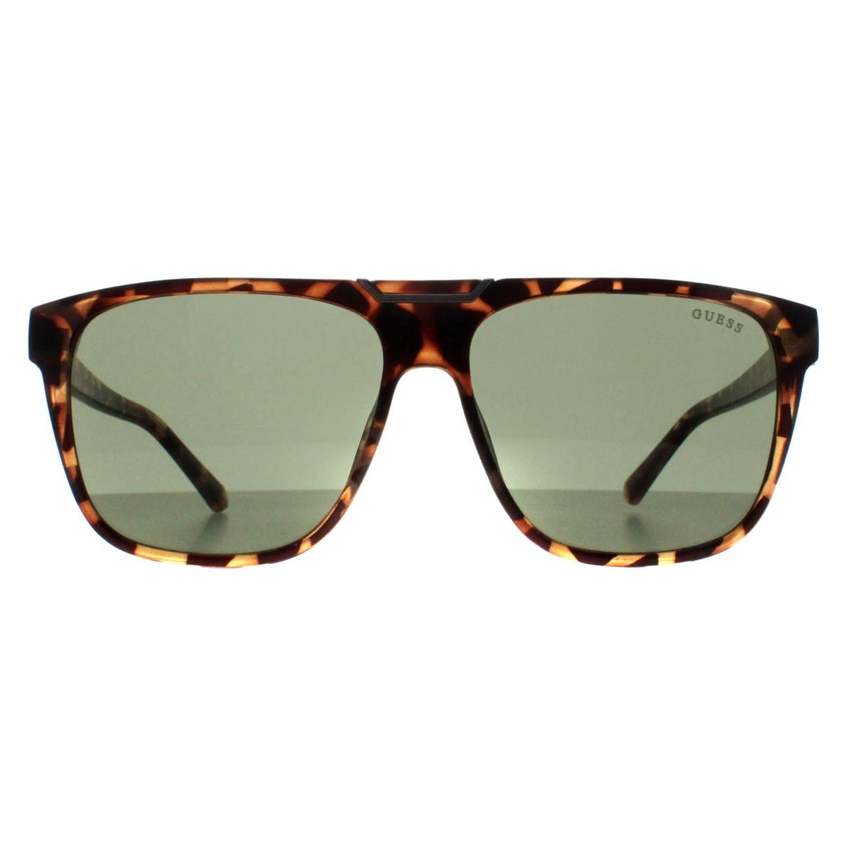 Quadratische Havanna-Pilotenbrille