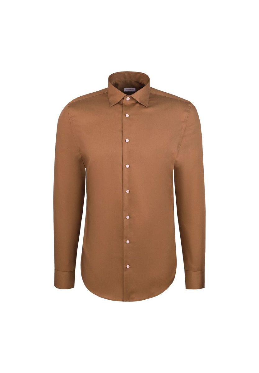 Schmal geschnittenes Langarmhemd