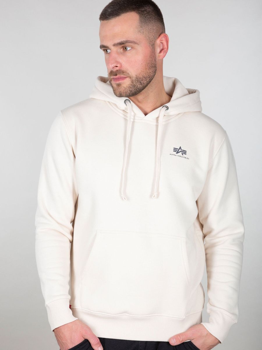 Basic Fleece Hoodie Kleines Logo