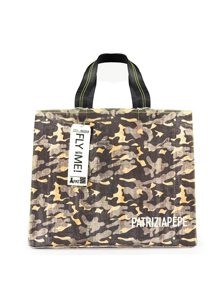 Shopper Tote Bag mit Camouflage-Print