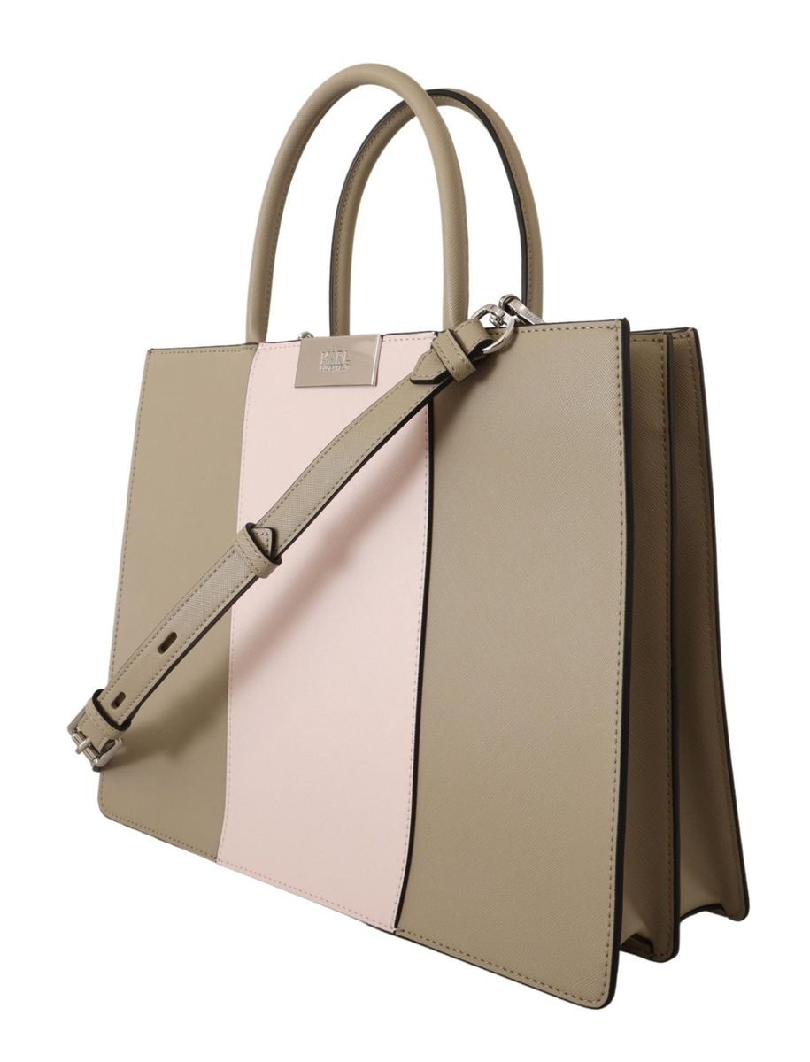 Strukturierte Tasche im Color-Blocking