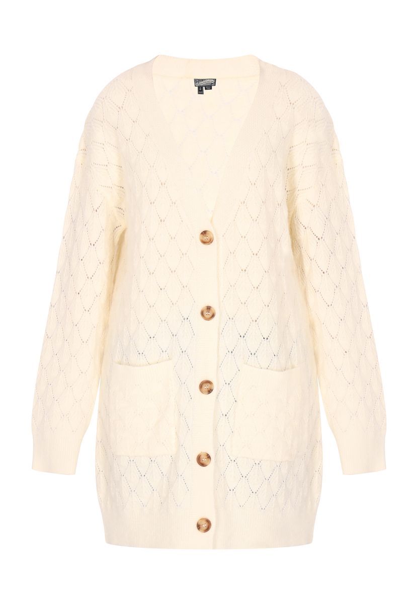 Strukturierte Strickjacke mit Taschen
