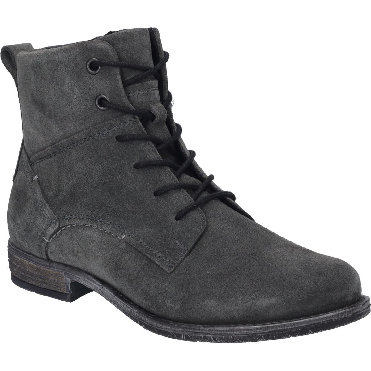 Geschnürte Wildleder-Stiefelette für Damen