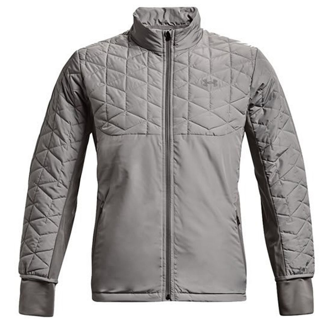 Graue Hybridjacke mit Steppung für Herren