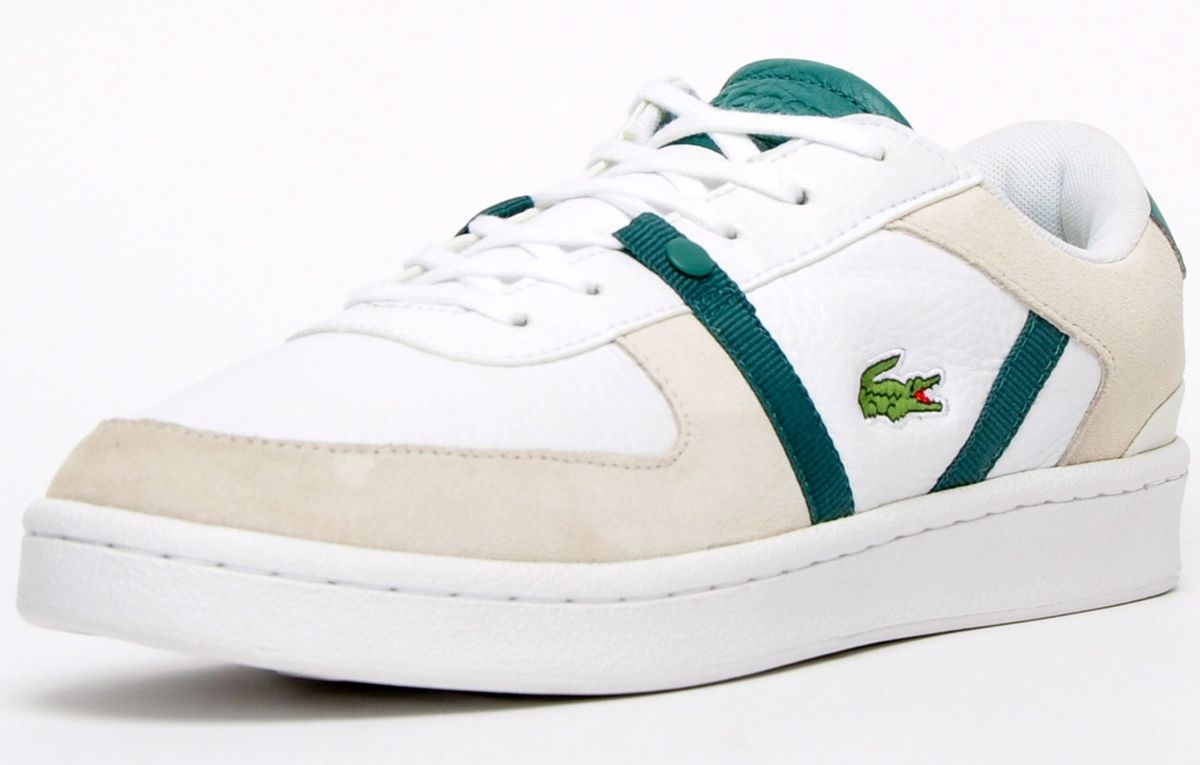 Low-Top Leder-Sneaker mit Wildleder