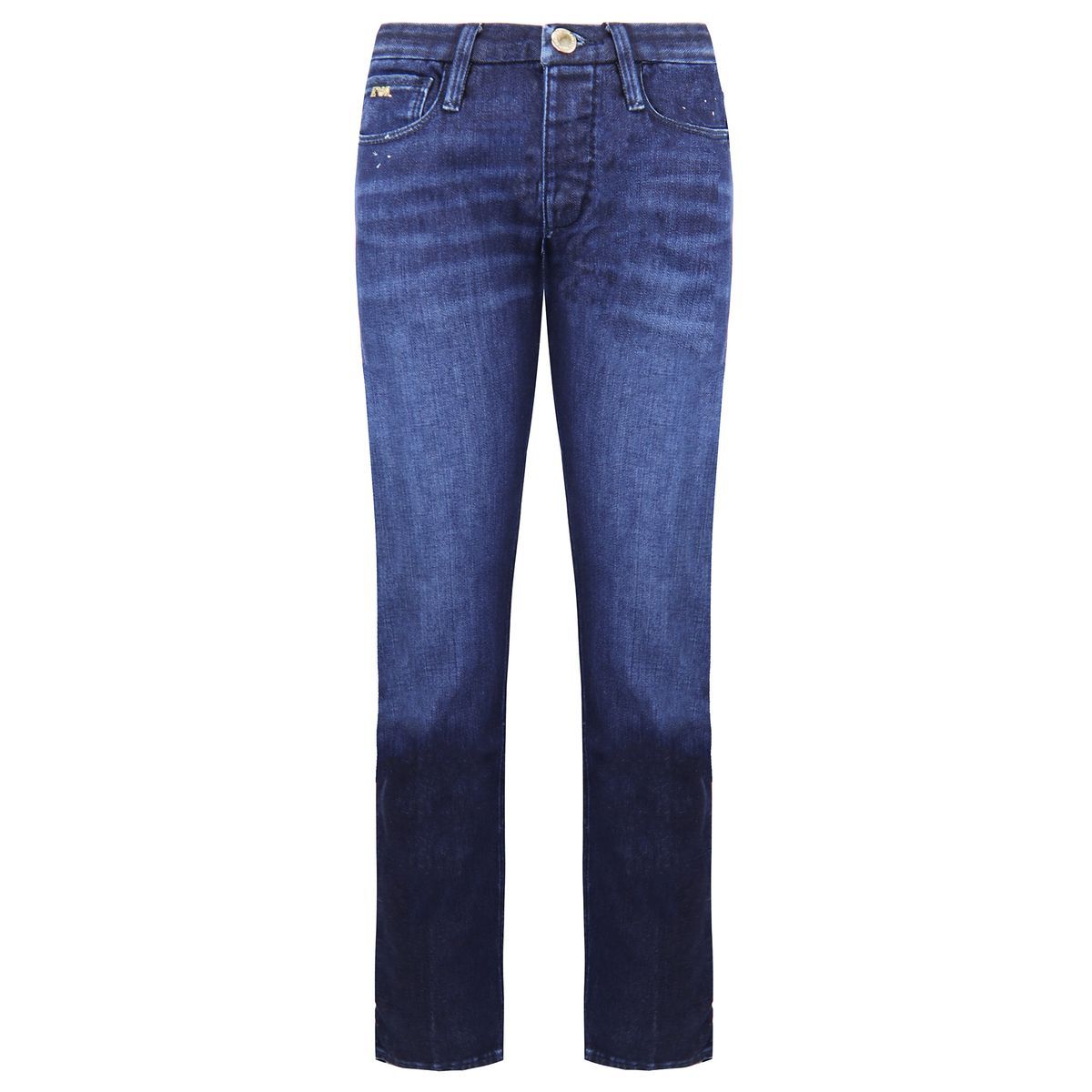 Slim Fit Jeans aus dunklem Denim